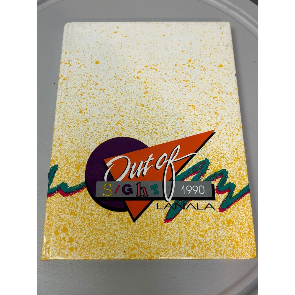Lanett High School Yearbook 1990 Unisex White Yellow Lanala Vol 52 Alabama 90s